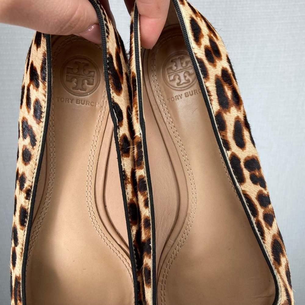 Tory Burch Leopard Print Flats Size 8 - Picture 5 of 8